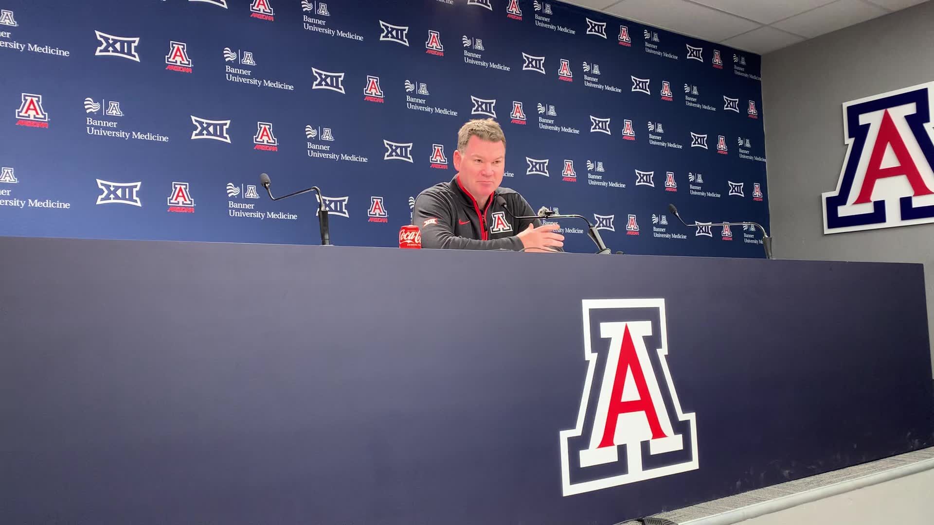 VIDEO: UA coach Tommy Lloyd breaks down Embry-Riddle exhibition